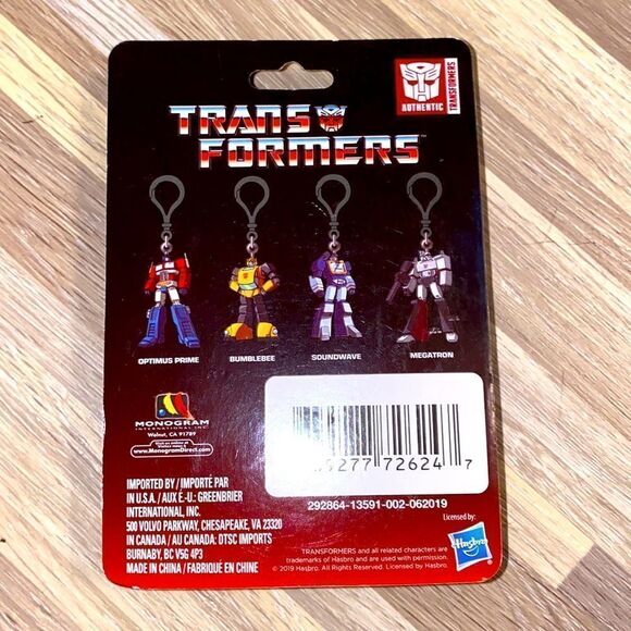 Vintage retro trans formers Optimus prime bag clip backpack clip transformer nwt - Picture 2 of 4